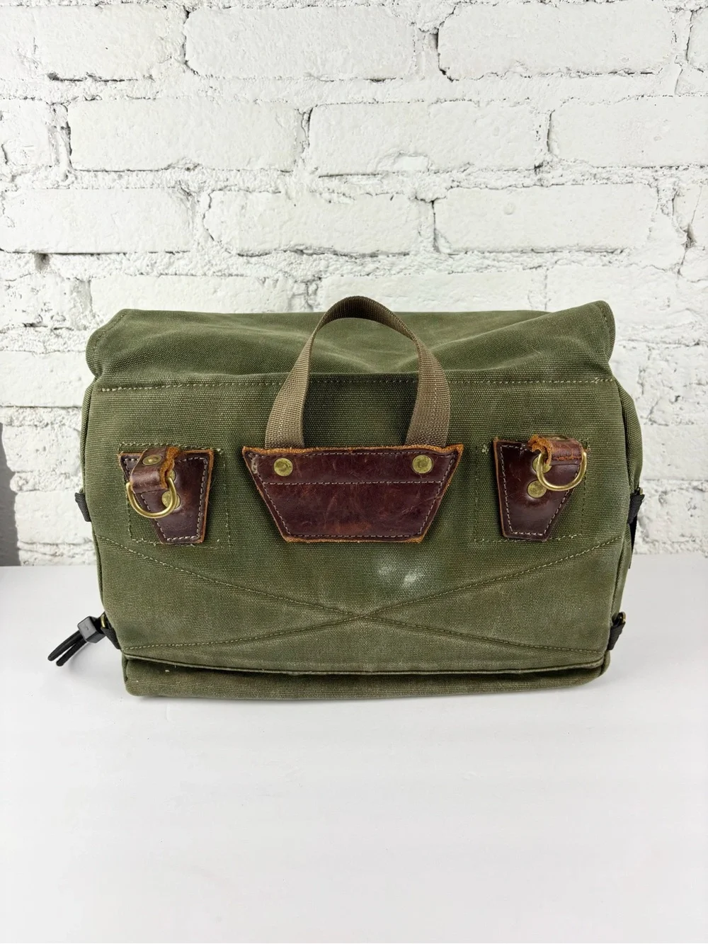 Vintage Duluth Front Portage Pack Olive Canvas Bag